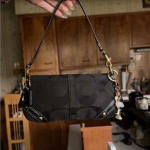 Mini Black Coach Carley Bag